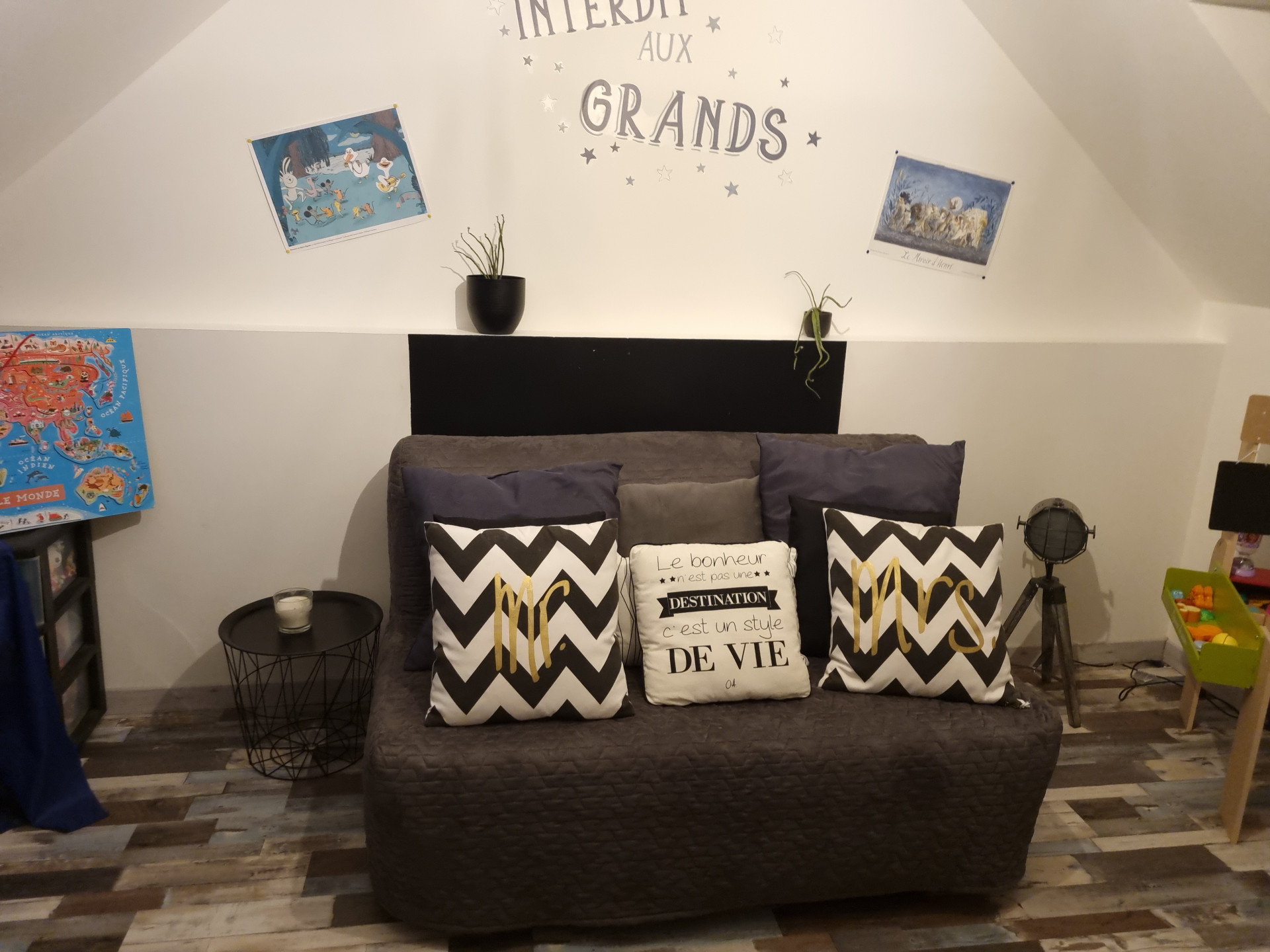 chambre 3 avec clic clac 1 personne