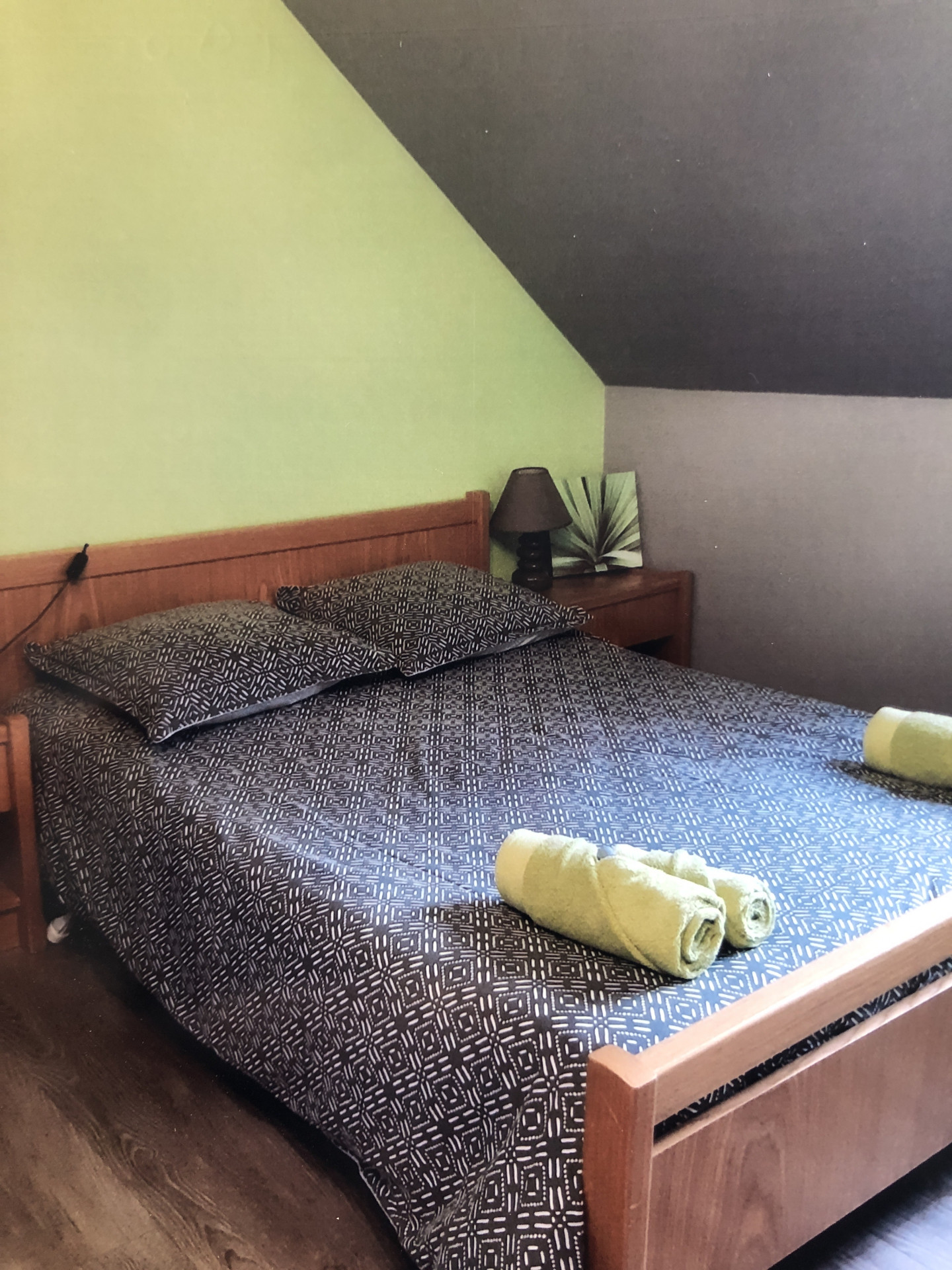 chambre double verte