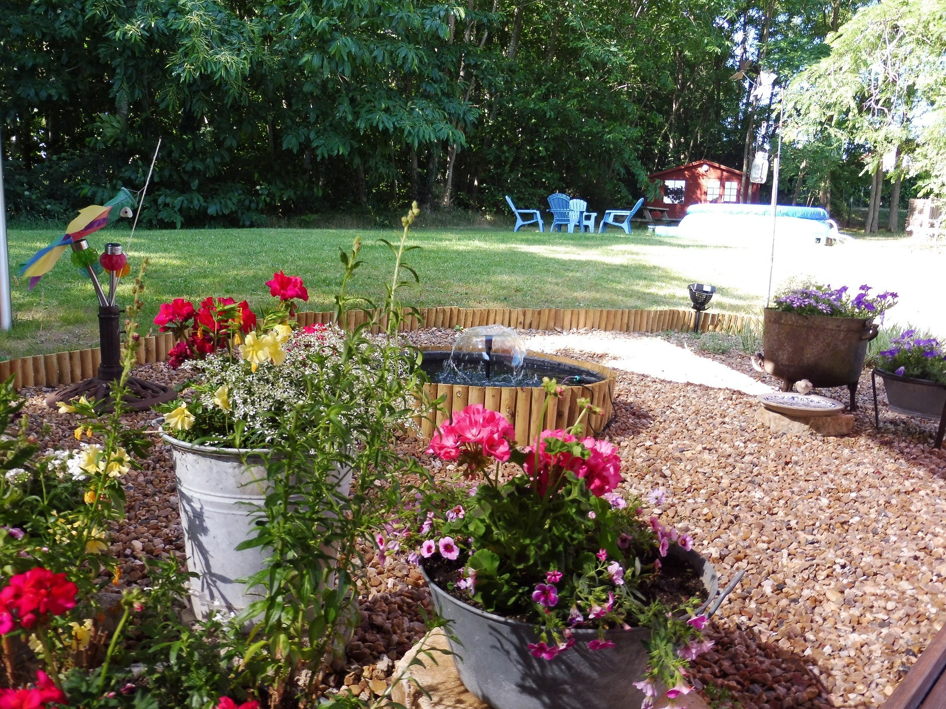 Jardin chambres d'hôtes Le Mans