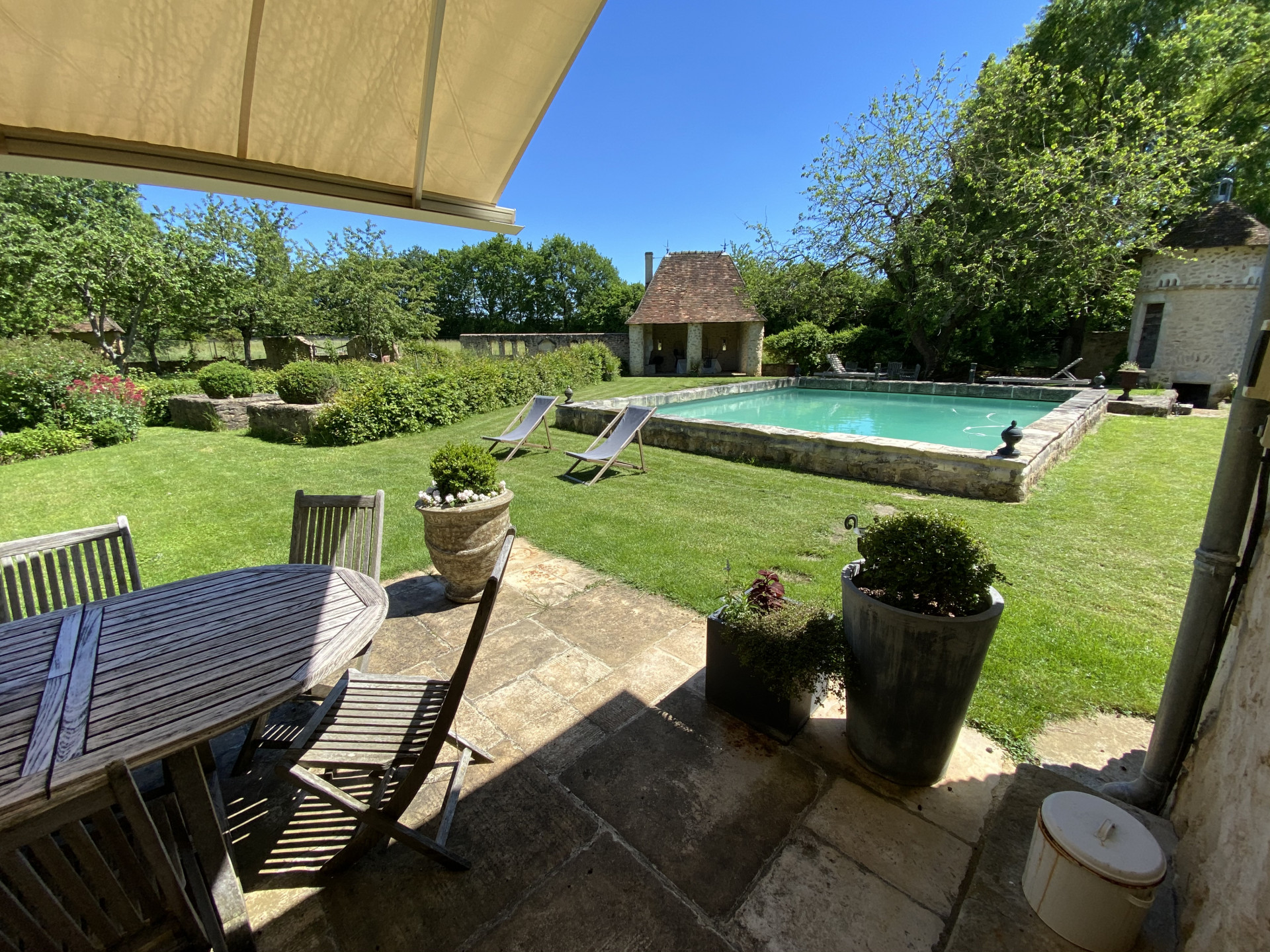 Jardin piscine