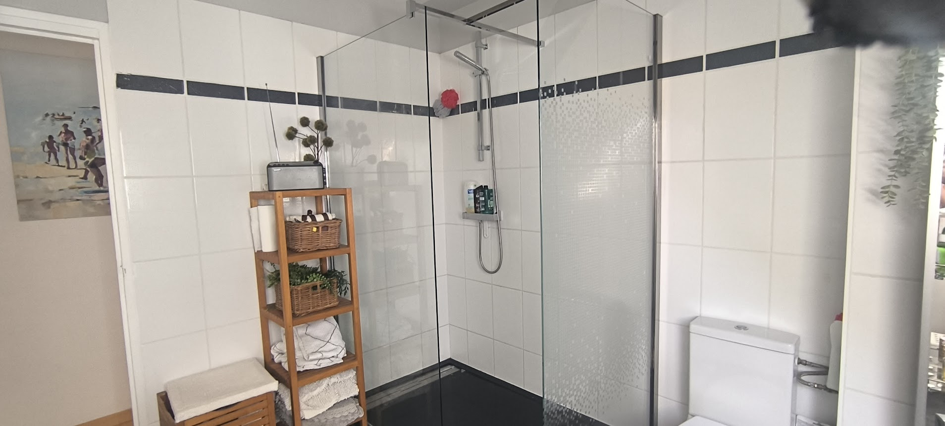 salle de bain- villa à 27mn du circuit