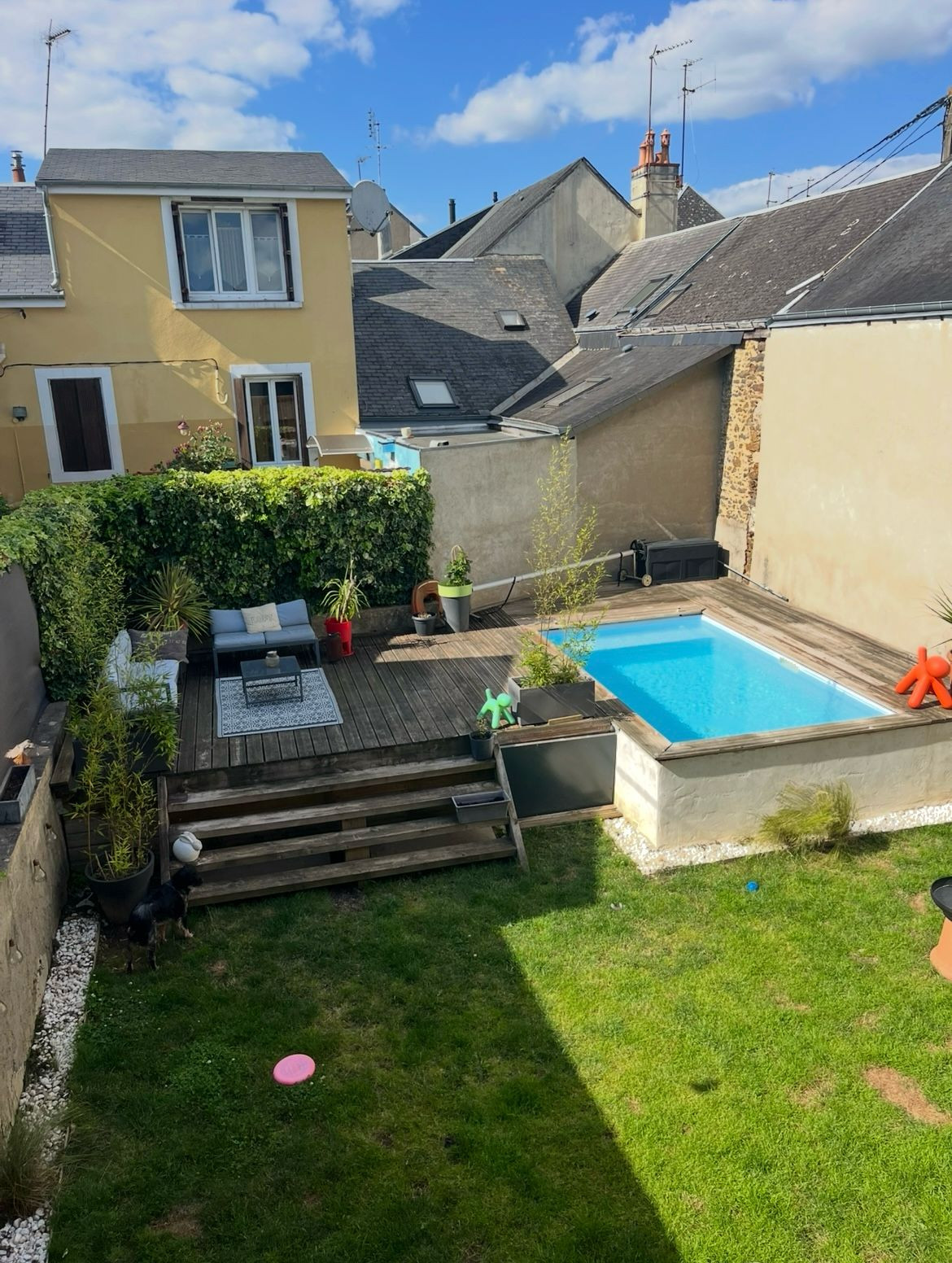 Terrace avec piscine