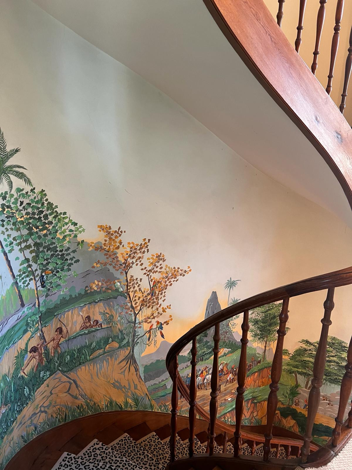 villa escalier décoré