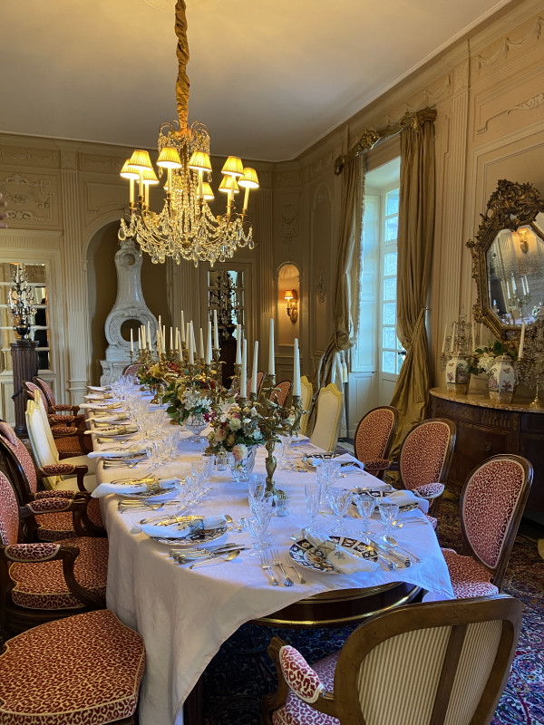 dining room Château de la Chevallerie dining room Château de la Chevallerie